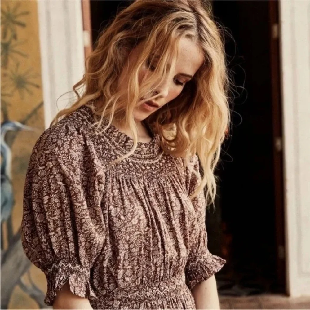 Doen Isidore dress in terra garden bloom, small - Picture 3 of 12